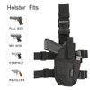 Nehostertfy Drop Leg Holster for Pistol- Right Handed Tactical Thigh Airsoft Pistol Holster Adjustable Gun Holster Upgrade