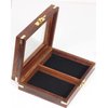 IBLAY Handmade Wooden Playing Card Holder Box -See Through Playing Cards Case