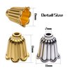 Bead Caps Accessories, 100pcs Flower Spacer Bead Caps Antique Alloy Cone Bead Caps Tassel Ends Cap Jewelry for Bracelet Necklace Earring Crafts Making