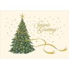 Designer Greetings Gold Foil on Christmas Tree Box of 18 Christmas Cards