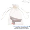 Parcelona French Flat Salon Style Medium 3 1/4 Inch Covered Spring Tortoise Jaw Hair Claw Clip Clutcher Clamp Clasp