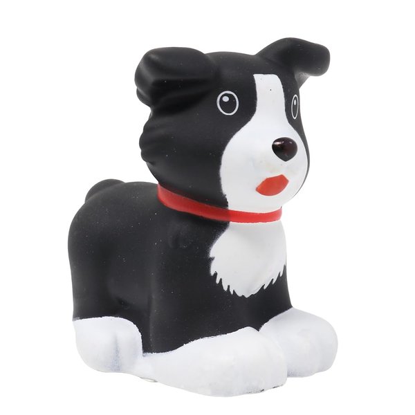 Little People Replacement Part for Collectible Fisher-Price Barnyard Farm Dollhouse Playset DFN55 - Replacement Black and White Dog Figure