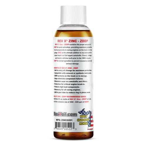 REV X ZDDP Oil Additive - Zinc & Phosphorus