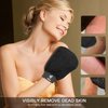 Exfoliating Gloves 2 Pcs, Exfoliating Body Scrubber for Bath Shower Exfoliation, Body Scrub Exfoliator Loofah Sponge For Dead Skin Remover, Deep Korean Exfoliating Mitt Leg Keratosis Pilaris Treatment