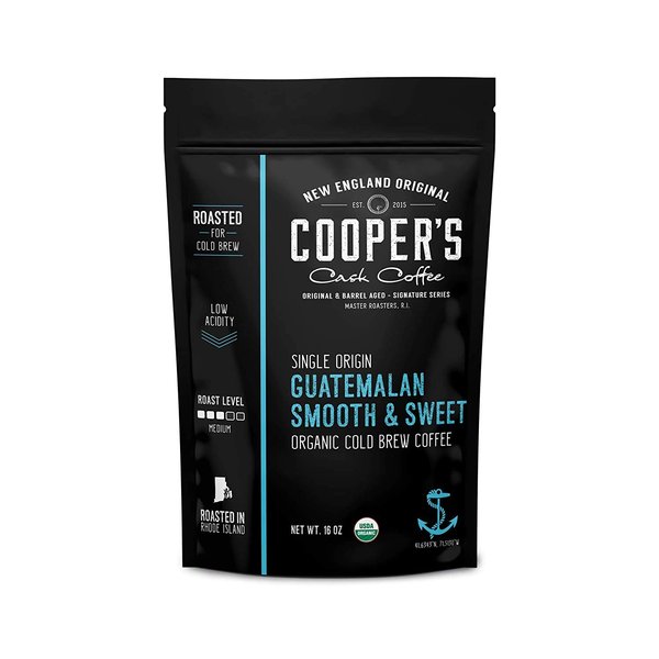 Organic Cold Brew Coffee - Guatemalan Coffee Beans Crafted For Cold Brewing - Ground, Medium Roast, 2 lb