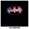 Popfunk Batman American Flag Bat Logo 1-Ply Reusable Face Mask Covering with Adjustable Nose Wire, Unisex