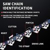 E & S 3 Pack Chain Saw Chain 18 Inch .063" Gauge .325" Pitch 68 Drive Links, Semi Chisel 18 Inch Chainsaw Chain for Stihl Husqvarna Chainsaw