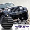 Jusen American Flag Spare Tire Cover Fit for Jeep Wrangler Rv SUV Truck Travel Trailer 14" 15" 16" 17",Waterproof and dustproof Protection Tires (15" for tire Diameter 27.5"-29.5"/69.85-74.93cm)