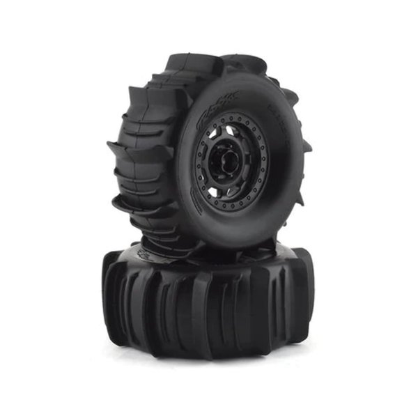 Traxxas 8475 Desert Racer Wheels with Paddle Tires, Black