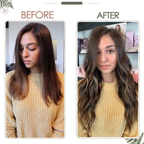 RUNATURE Brown Sew in Hair Extensions Real Human Hair 22 Inch 100g Remy Hair Weft Extensions Dark Brown Mix Ash Brown Brazilian Straight Weft Hair Extensions Full Head Natural Hair Sew in Extensions