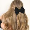 3 Pcs Bow Hair Clips Bowknot Barrettes Black Women Headpiece Hairclip Hair Pins Halloween Christmas Bohemian Hawaiian Wedding Party Decoration Cosplay Costume Headband Cute Handmade Hair Accessories