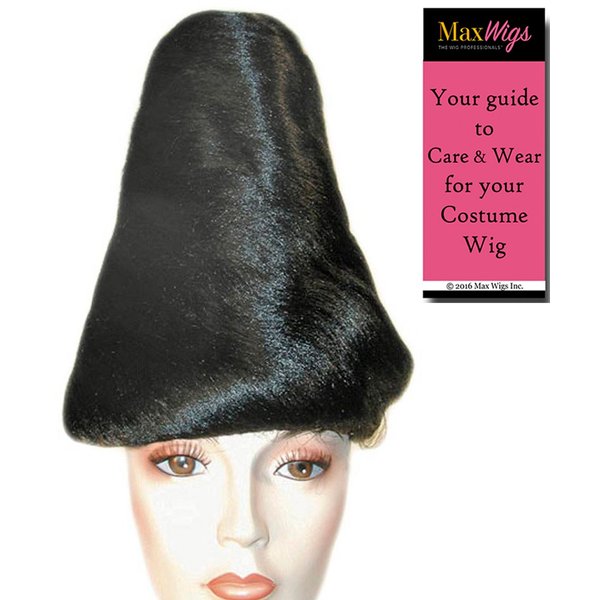 Tower Beehive Color Blonde - Lacey Wigs Women's Tall Cone Shaped 60s Motown Bundle with MaxWigs Costume Wig Care Guide