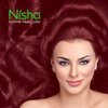Nisha Creme Hair Color, Hair Dye, Burgundy (Pack of 3)