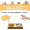 12 PCS Cat Bowls Whisker Friendly, Shallow Wide Flat Cat Food Bowls Stainless Steel,Metal Cat Dishes Whisker Fatigue Relief,Replacement Basic Cat Plates for Elevated Stand,Dishwasher Safe…