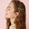 8 Pcs Metal Bow Hair Clips Chic Bows Hair Pins Elegant Cute Hair Barrettes Simple Minimalist Headwear Styling Accessories for Women Girls
