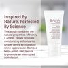 AVYA Honey + Amber Exfoliating Scrub (4 fl oz) - Deep Cleansing with Honey's Antioxidant Power and Bamboo for Refined Texture and Intense Moisturization