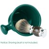 Linkidea Acrylic Shaving Mug with Knob Handle, Deep Size Wet Shaving Cup, Razor Shave Soap and Cream Bowl for Men, Green