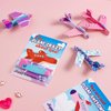 JOYIN 28 Valentines Day Foam Airplanes Greeting Cards with Valentine’s Punchline for Kids School Classroom Exchange Prizes Gift Supplies, Planes Party Favor