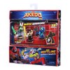 Akedo Ultimate Arcade Warriors - Warrior Collector 4 Pack - 3 Mini Battling Action Figures: Glitchblade, Chux Lee & Hyperlock and one Hidden