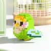 Birds Building Blocks for Adults Mini Building Blocks Birds Building Bricks Toy Micro Block Building Set Gift for Kids and Adults-236 PCS(Green Golden)