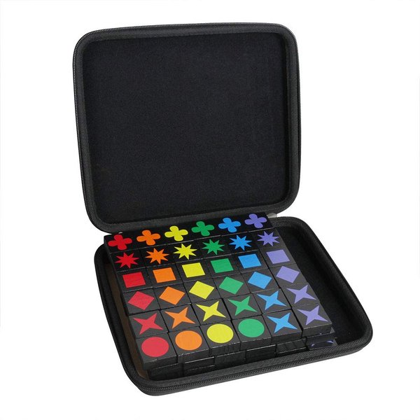 Hermitshell Travel Case for Mindware Qwirkle Board Game (Not Including Board Game)