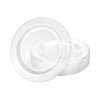 EcoQuality 7.5 inch Clear Round Salad Plate – Elegant Disposable Plastic Dinner Plate for Weddings, Parties, Catering, and Buffets – Durable & Reusable Tableware (240)