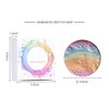FantasyDay® Pro 6 Colors 3D Baked Rainbow Highlighter Eyeshadow Makeup Palette Cosmetic Blusher Shimmer Powder Contouring Kit Unicorn Blush #2