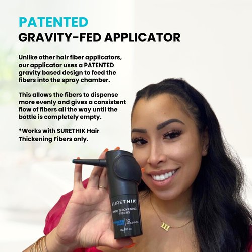 Hair Building Fibers, 15G, with BONUS Pump Applicator, Hairline Comb and 3 Nozzles, Hair and Hairline Filler Kit For Men and Woman (Light Brown)