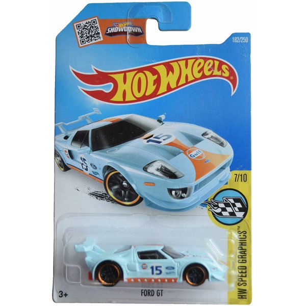 Hot Wheels Ford GT, HW Speed Graphics 7/10 [Blue]