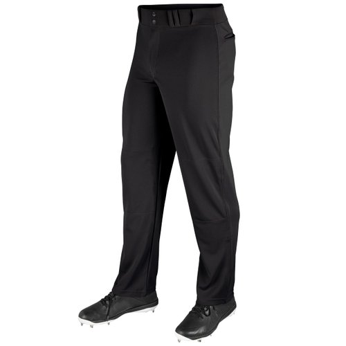 CHAMPRO Men's Standard MVP Ob Open Bottom Loose-fit Baseball Pants, Black, Medium