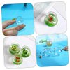 25 Pcs Doll House Fish Tank Desktop Accessories Toys Miniature Glass Ornaments Miniature Model Glass Miniature Accessories Toys Simulated Fish Bowls