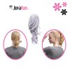 JUVABUN Claw Clip Wavy Ponytail Extension 12'- Light Gray| Hair Extension Clips | Synthetic Ponytail Extension| Wavy Hair Extensions | Washable Realistic And Synthetic |human hair- Light Gray
