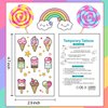 Cerlaza 180 Styles Donut Party Supplies Favors Tattoo Stickers, Candy Ice Cream Birthday Party Decorations Accessories, Fake Temporary Tattoos for Girls Kids Gifts