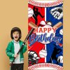 Avezano Baseball Party Decorations Baseball Happy Birthday Banner Sports Themed Birthday Door Cover Boys Kids Baseball Birthday Party Supplies