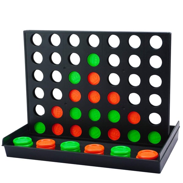 4 Connect in a Row Four in a Row Game Classic Family Game Line Up 4 Classic Board Game Puzzle Travel Game Easy to Set up,Play,Storage for Kids,Adults,Family Fun
