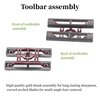 2 Pack Professional 5 Star Series Finale Shaver Replacement Foil and Cutter Bar Assembly Compatible with wahl Shaver Foil 7031-100, 7043-100 Super Close Shaving Replacement Heads，Red