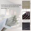 Minchsrin Detachable Cleaning Brush Handheld Brush Gap Brush Stiff Heavy-Duty Scrub Brush for Tile,Carpet,Bathroom Tubs,Grout,Blinds,Carpet,Shoes,Kitchen Sink (Cream)
