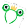 GAFATORY Frog Eyes Green Headband for Girls Cute Spa headband for Women Animal Headband for Makeup Hair Band Cosplay Costume Zoo Gifts Halloween Headband Funny Prince Headbands for Boys