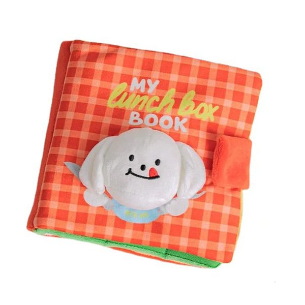 Natudeco Dog Treat Puzzle Book Dog Lunch Box Book Dog Squeaky Toy Treat Finding Food Book Dog Nosework Toy Pet Hide Seek Interactive Toy