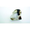 Generic Small mini clear brown black white gray marbled hair claw clip