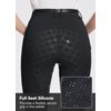 BALEAF Womens Horse Riding Pants Full Seat Riding Breeches Equestrian Tights Horseback Silicone Zipped Pocket Black S