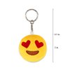 Dreampark Emoticon Party Favors, Emoticon Keychain 100 Pack Mini Plush Carnival Prizes for Kids Birthday Party Supplies Treasure Box School Prize Valentine Day Gifts for Kids Classroom Bulk Toy