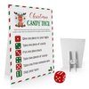 OXEDP Christmas Candy Dice Game, Christmas Games, Christmas Dice Game, One Instruction Standing Sign+Dice, Christmas Games for Family Party-CHDG02
