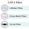 VIWINVELA 3 IN 1 Indoor Dryer Vent Kit Filter Bucket for Electric Dryer with 4-Inch by 5-Feet Proflex Duct (Silver)