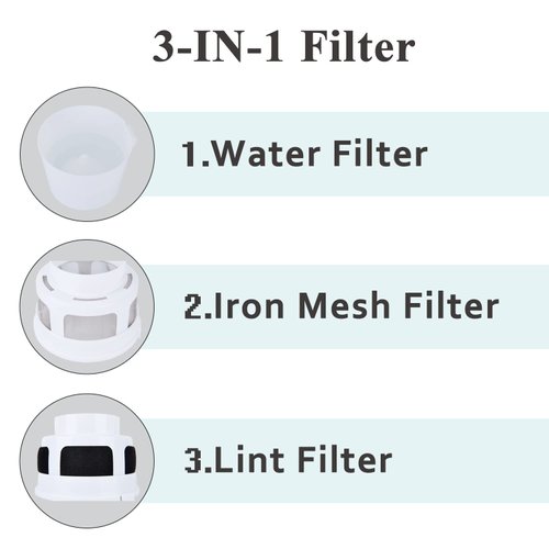 VIWINVELA 3 IN 1 Indoor Dryer Vent Kit Filter Bucket for Electric Dryer with 4-Inch by 5-Feet Proflex Duct (Silver)
