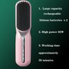 FA FIGHTART Cordless Hair Straightener Brush Women Electric Rechargeable Hot Comb Portable Trave 2024