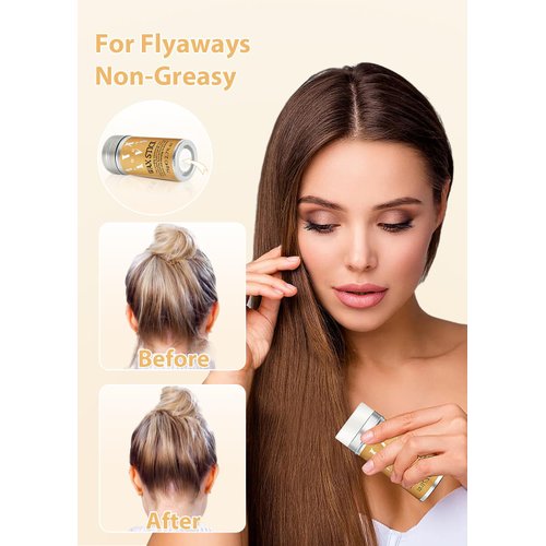4Pcs Edge Brush Slick Back Hair Stick, Hair Wax Stick for Flyaways, Slick Back Hair Brush for Smoothing Baby Hair, Rat Tail Combs Parting Combs for Braiding Hair, Teasing Brush for Fluffy Hair