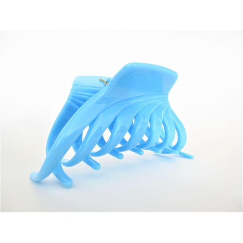 Generic Turquoise blue hair claw clip for medium fine hair