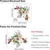 2 Sheets Birds Flowers Butterfly Toilet Seat Lid Stickers Self-Adhesive Bathroom Wall Sticker Floral Birds Butterfly Toilet Seat Decals DIY Removable Waterproof Toilet Sticker for Cistern Decor Decals