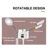 Professional 3 in 1 Facial Steamer Upgrade Esthetician Steamer with hot & Cold Nozzle 5X LED Magnifying Lamp Beauty Salon Spa